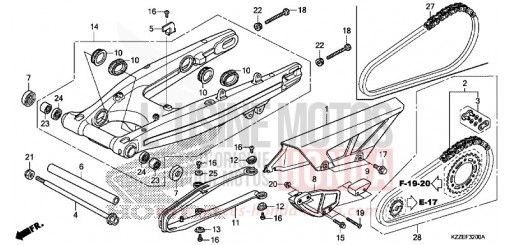 BRAS OSCILLANT CRF250RLAH de 2017